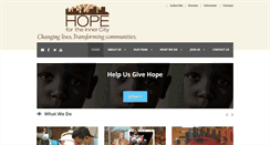 Desktop Screenshot of hopefortheinnercity.org